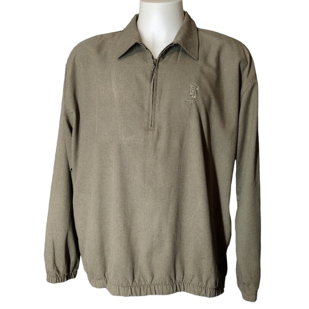 Ashworth Pullover XL Men TPC Eagle Trace Vintage 90s Gorp Core Green Made in USA
